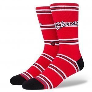 STANCE Chaussettes Homme Coton CLASSICS BULLS Rouge Noir NBA