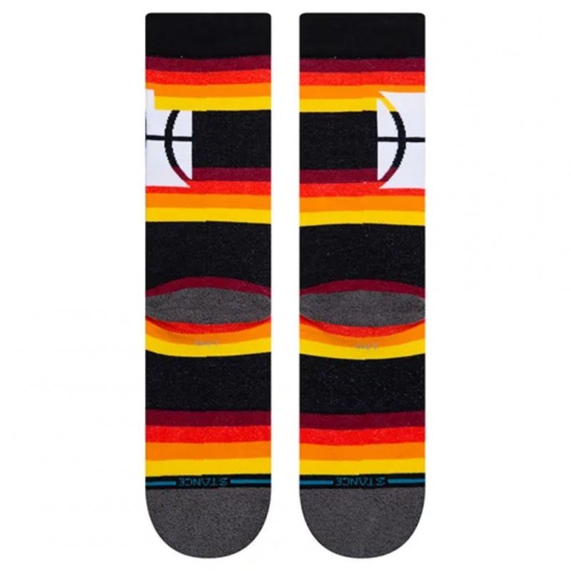 STANCE Chaussettes Homme Coton JAZZ CE Noir Rouge Jaune NBA