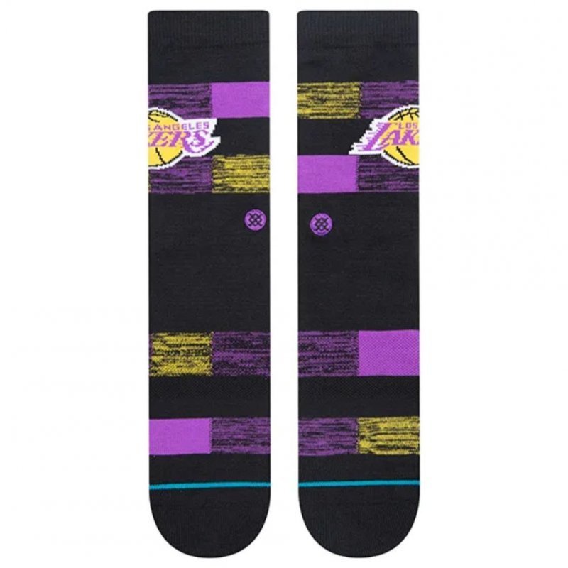 STANCE Chaussettes Homme Coton LAKERS CRYPTIC Noir Violet NBA