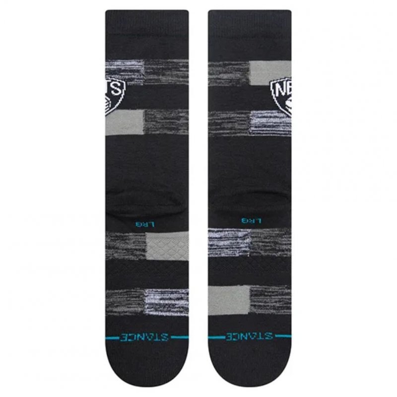 STANCE Chaussettes Homme Coton NETS CRYPTIC Noir Gris NBA