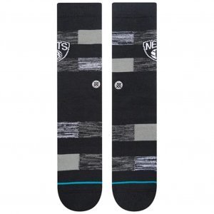 STANCE Chaussettes Homme Coton NETS CRYPTIC Noir Gris NBA