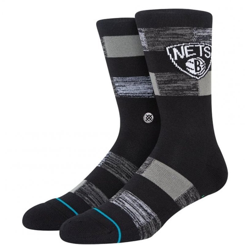 STANCE Chaussettes Homme Coton NETS CRYPTIC Noir Gris NBA