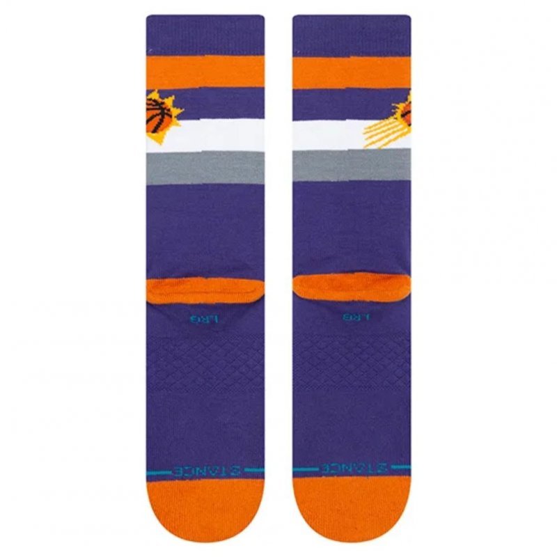 STANCE Chaussettes Homme Coton SUNS ST CREW Violet Orange NBA