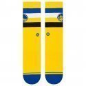 STANCE Chaussettes Homme Coton WARRIORS ST CREW Jaune Bleu NBA