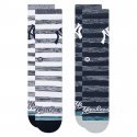 STANCE 2 paires Chaussette Homme YANKEESTWIST2PACK Gris Blanc MLB