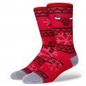 STANCE Chaussettes Homme Coton BULLS FROSTED 2 Rouge Noir NBA