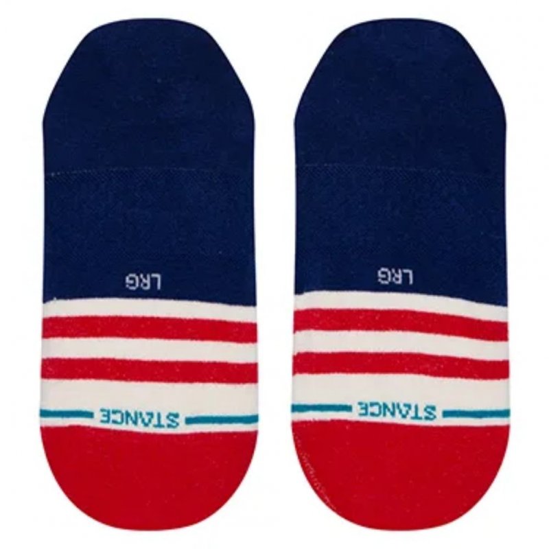 STANCE Invisibles Homme Coton THE FOURTH ST Bleu Blanc Rouge