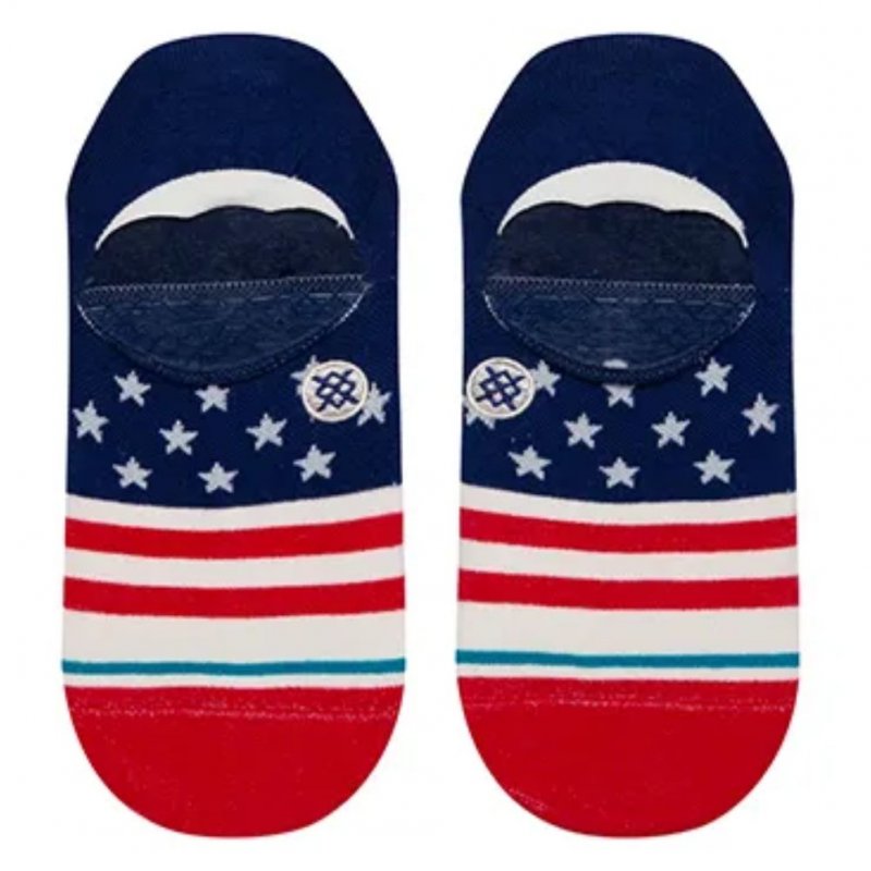 STANCE Invisibles Homme Coton THE FOURTH ST Bleu Blanc Rouge