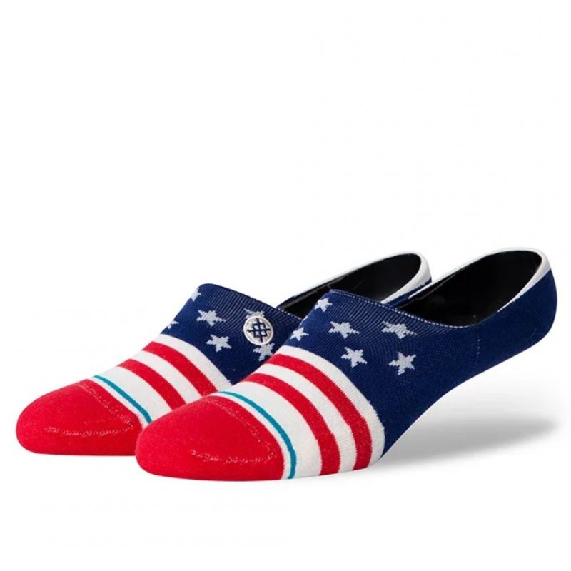 STANCE Invisibles Homme Coton THE FOURTH ST Bleu Blanc Rouge