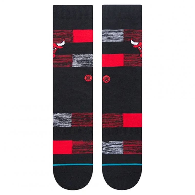 STANCE Chaussettes Homme Coton BULLS CRYPTIC Noir Rouge NBA