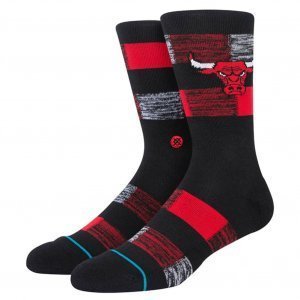 STANCE Chaussettes Homme Coton BULLS CRYPTIC Noir Rouge NBA