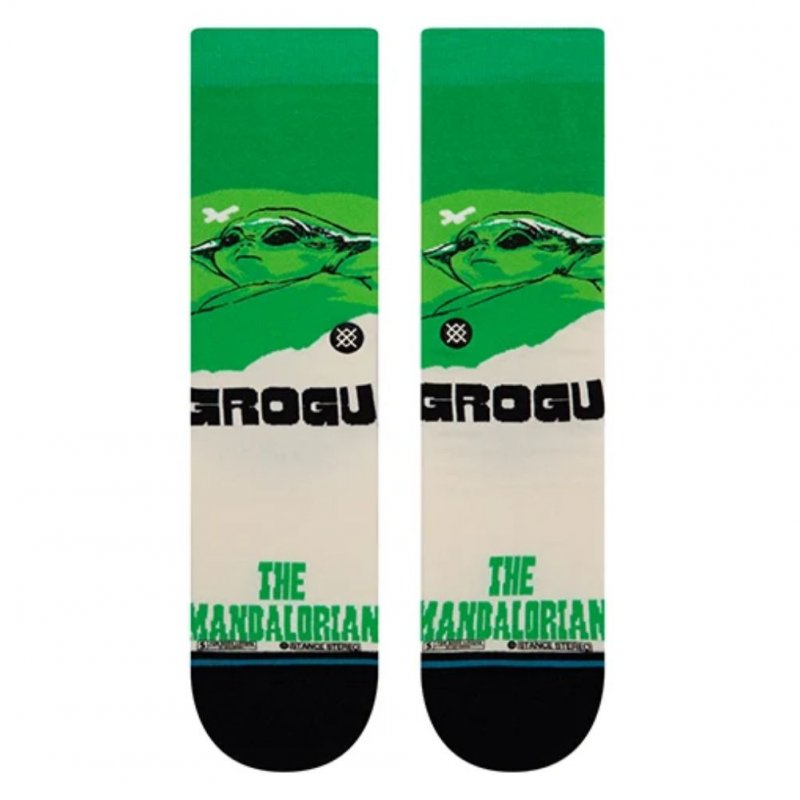 Chaussettes Homme GROGU WEST Vert et Beige