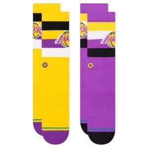 STANCE 2 paires Chaussettes Homme LAKERSST2PACK Violet Jaune NBA