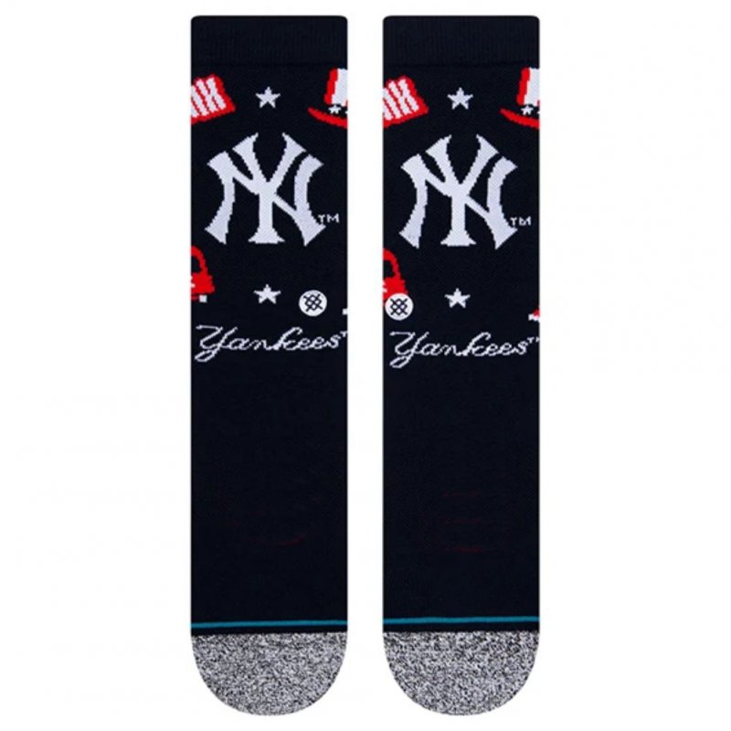 Chaussettes Homme NY Y LANDMARK Noir et Rouge