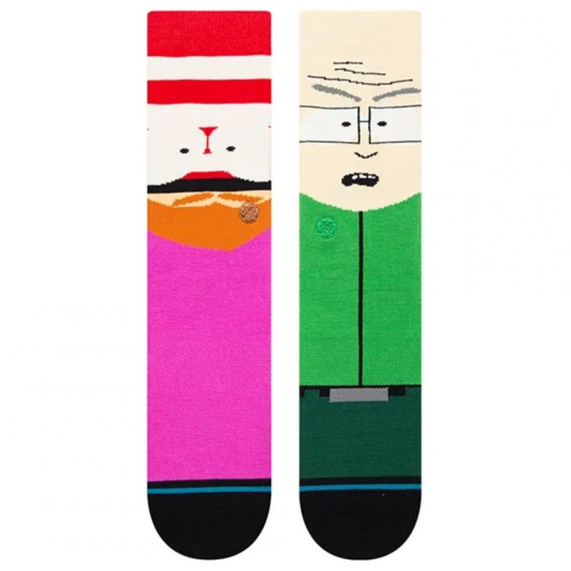 STANCE Chaussettes Homme Coton MR GARRISON Vert Rose SOUTH PARK