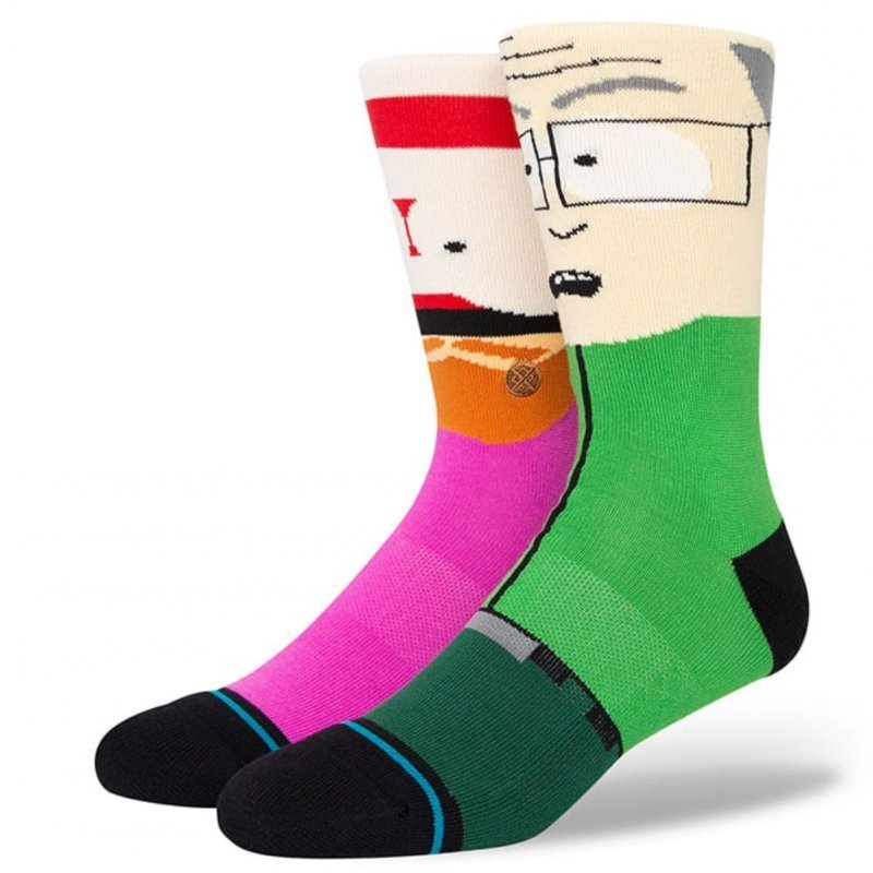 STANCE Chaussettes Homme Coton MR GARRISON Vert Rose SOUTH PARK