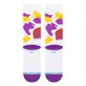 STANCE Chaussettes Homme Coton PAINT LEBRON Blanc Jaune Violet  NBA