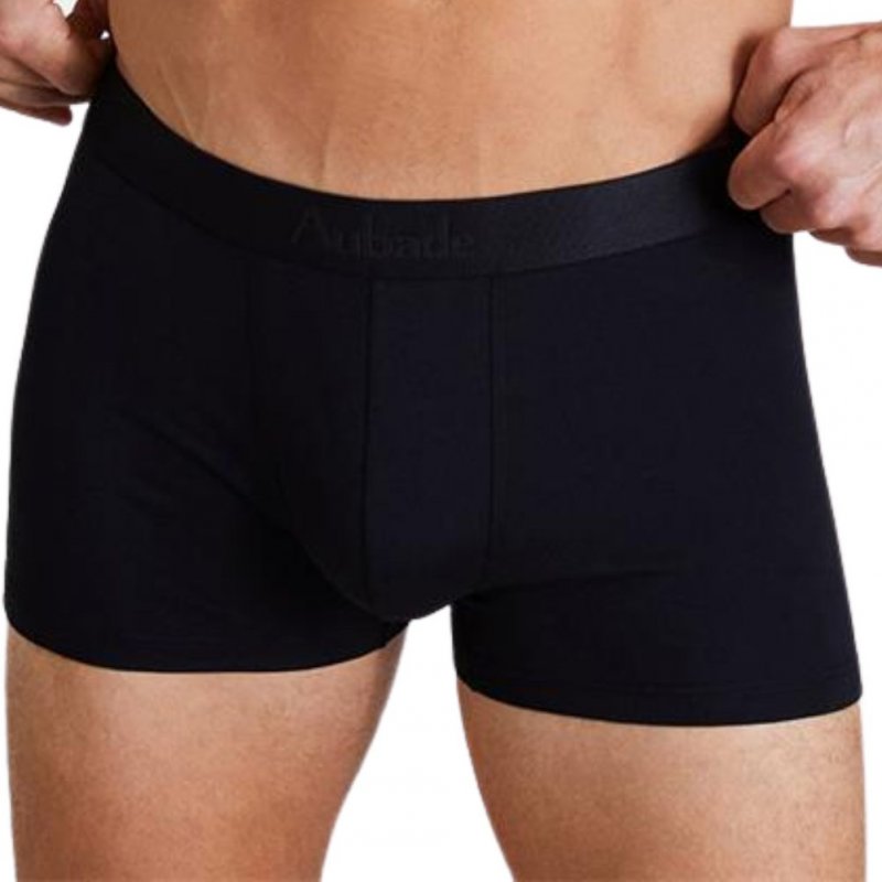 AUBADEMEN Lot de 2 Boxers Homme Coton Modal DUO HANK Vert Noir