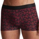 AUBADEMEN Lot de 2 Boxers Homme Coton Modal DUO BAMO Rouge Noir