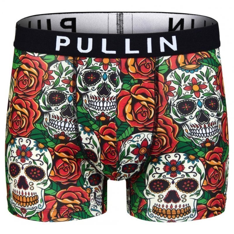 Boxer Homme MUERTE Vert et Rouge