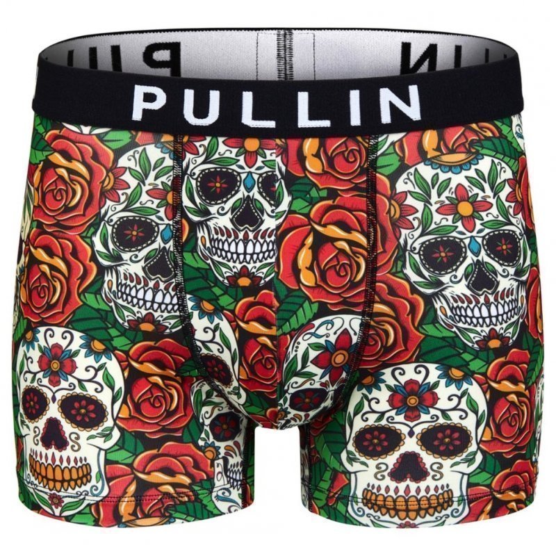 PULL IN Boxer Homme Microfibre MUERTE Rouge Vert