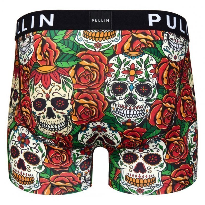 Boxer Homme MUERTE Vert et Rouge