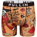 PULL IN Boxer Long Homme Microfibre BLUES Beige Rouge