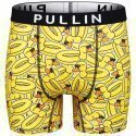 PULL IN Boxer Long Homme Microfibre DUCKBOY Jaune Noir