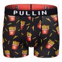 PULL IN Boxer Homme Microfibre FRY Noir Rouge