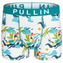 Boxer Homme ISLAND Blanc et Cyan