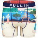 PULL IN Boxer Long Homme Microfibre PETANQUEROSE Beige Bleu