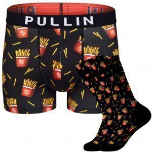 PULL IN Pack Boxer Homme et Chaussettes Homme FRY Noir