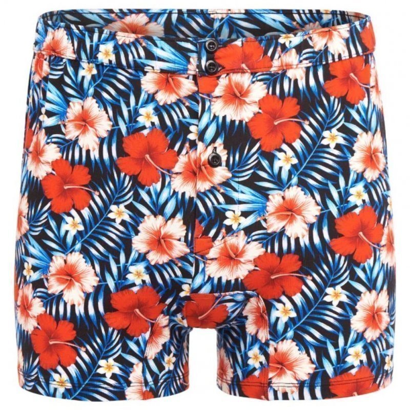 Caleçon Homme REDBISCUS Bleu et Rouge