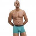 DIM Lot de 2 Boxers Homme Coton STRETCH Acier Vert émeraude