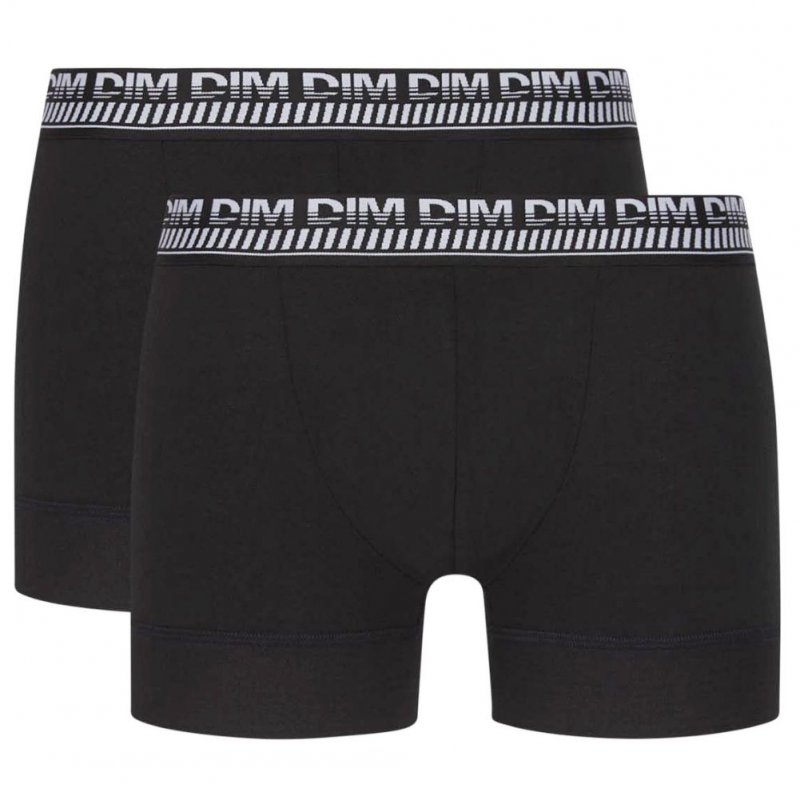 LOT DE 2 Boxer Sous-vêtements Homme STAY FIT Noir et Noir