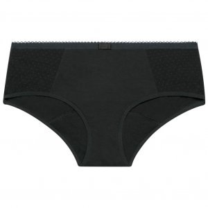DIM Boxer menstruel Femme Bio PROTECT PLUMETIS Flux abondant Noir