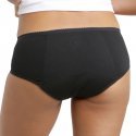 DIM Boxer menstruel Femme Coton bio PROTECT PLUMETIS Flux abondant Noir