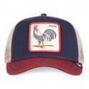 Casquette Homme COCK Bleu et Rouge