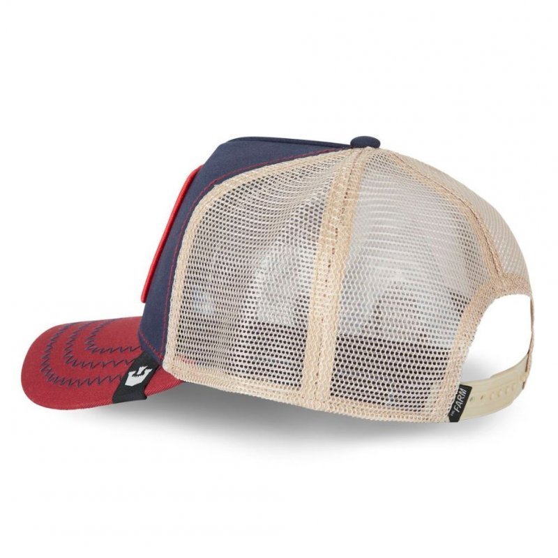Casquette Homme COCK Bleu et Rouge