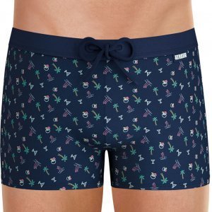 ATHENA Boxer Bain Moulant Homme WAVES Bleu Marine