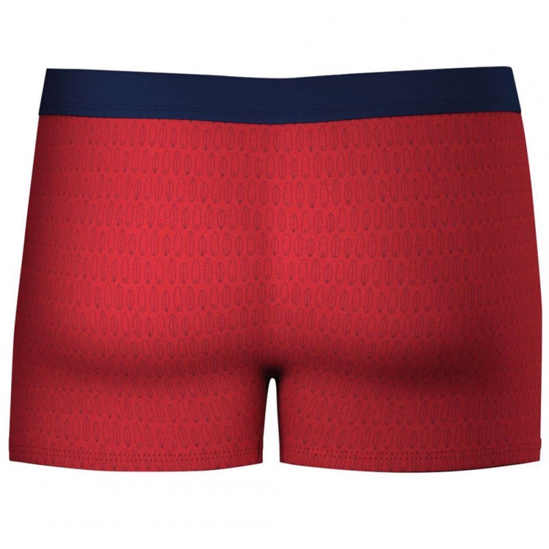 EMINENCE Boxer Bain Homme Fibres recyclées Rouge Bleu