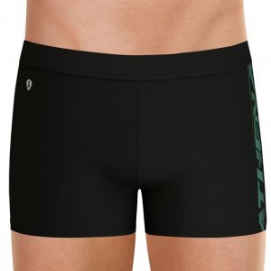 ATHENA Boxer Bain Moulant Homme WAVES Noir Vert
