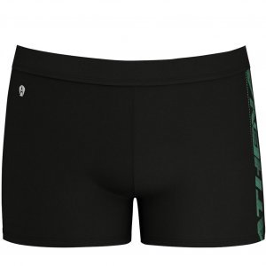 ATHENA Boxer Bain Moulant Homme WAVES Noir Vert