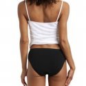 Slip Femme MOMENTS OUPS Noir et Uni
