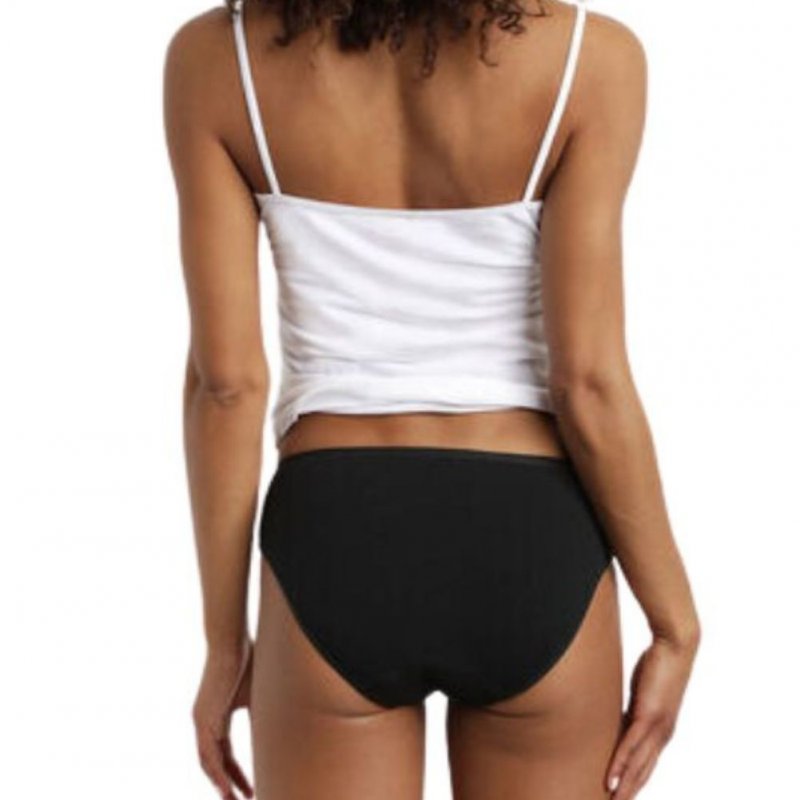 Slip Femme MOMENTS OUPS Noir et Uni