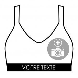 HERITAGE Brassière femme Fitness Microfibre 100% PERSONNALISABLE Fabriqué en France
