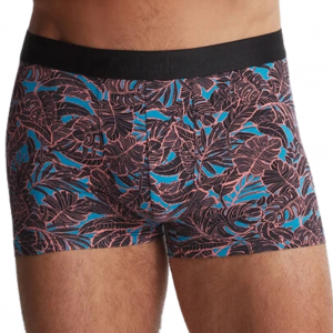 AUBADEMEN Boxer Homme Coton Modal NEOT Marron Bleu