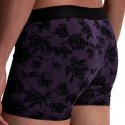 AUBADEMEN Boxer Homme Coton Bio BRUS Violet Noir