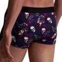 AUBADEMEN Boxer Homme Coton Bio FLOS Violet Noir