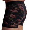 AUBADEMEN Boxer Homme Coton Bio BLUR Noir Rose